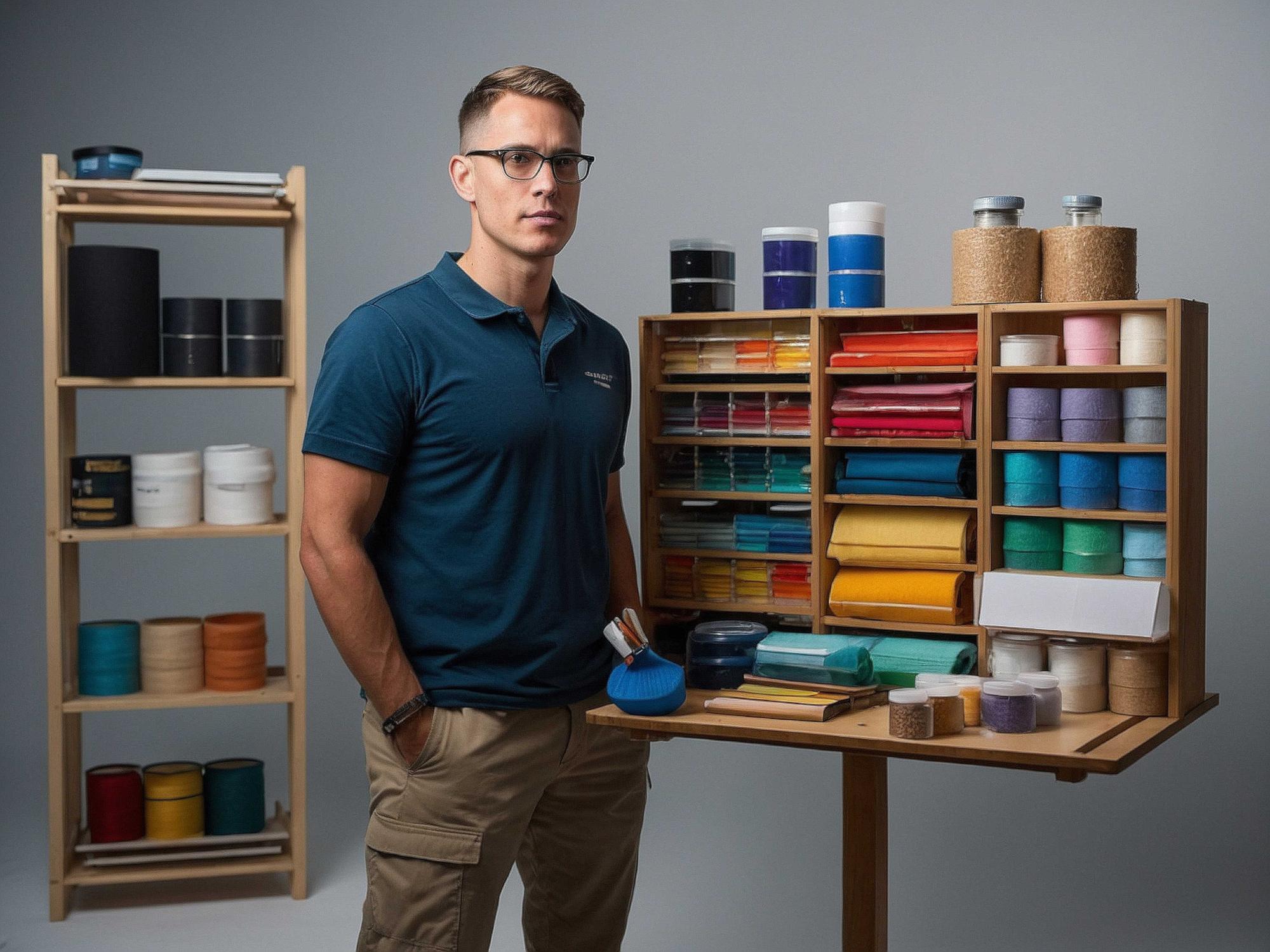 Studio manager organizing threads and samples